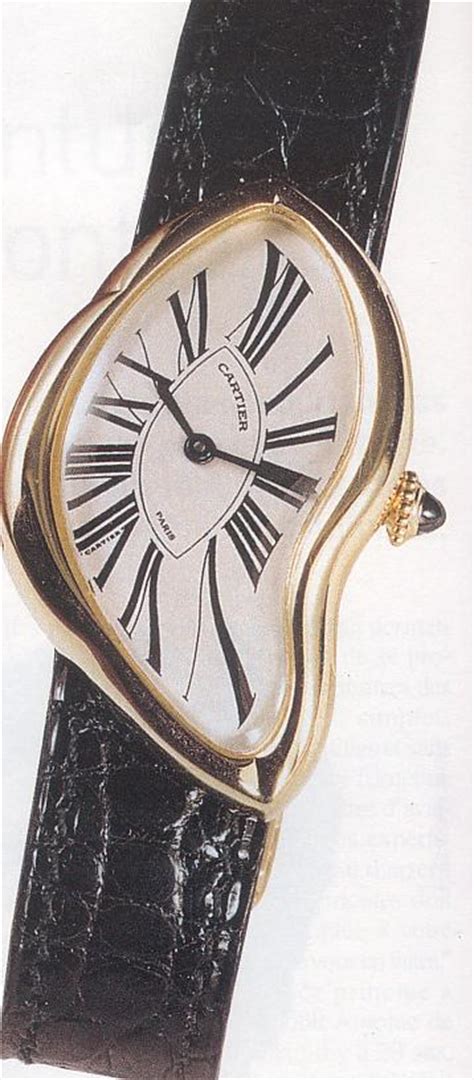 montre cartier horloge fondu